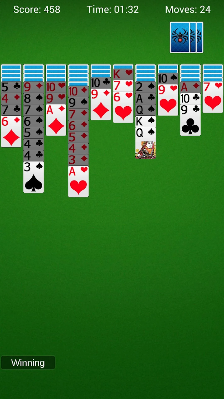 Spider Solitaire - Card Games official gameplay screenshot 2