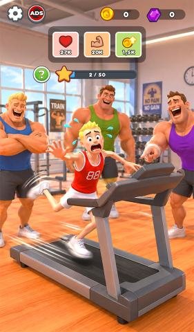 Gym Idle Clicker: Fitness Hero official gameplay screenshot 2