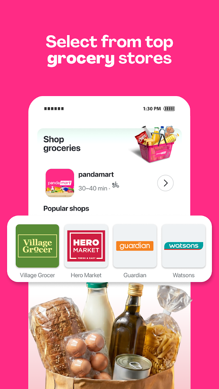foodpanda: food & groceries screenshot 3 – official Android interface preview