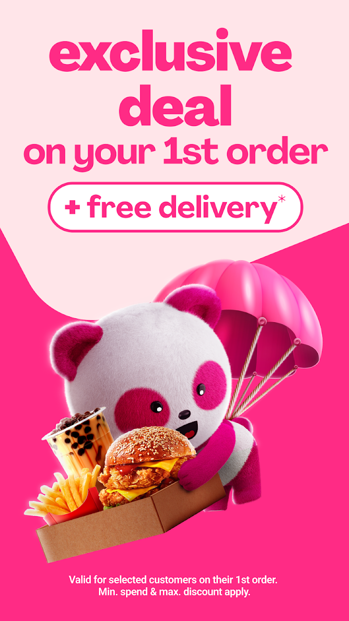 foodpanda: food & groceries screenshot 1 – official Android interface preview